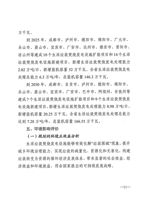附项目清单 四川省生活垃圾焚烧发电中长期规划（2022年修订）(图12)
