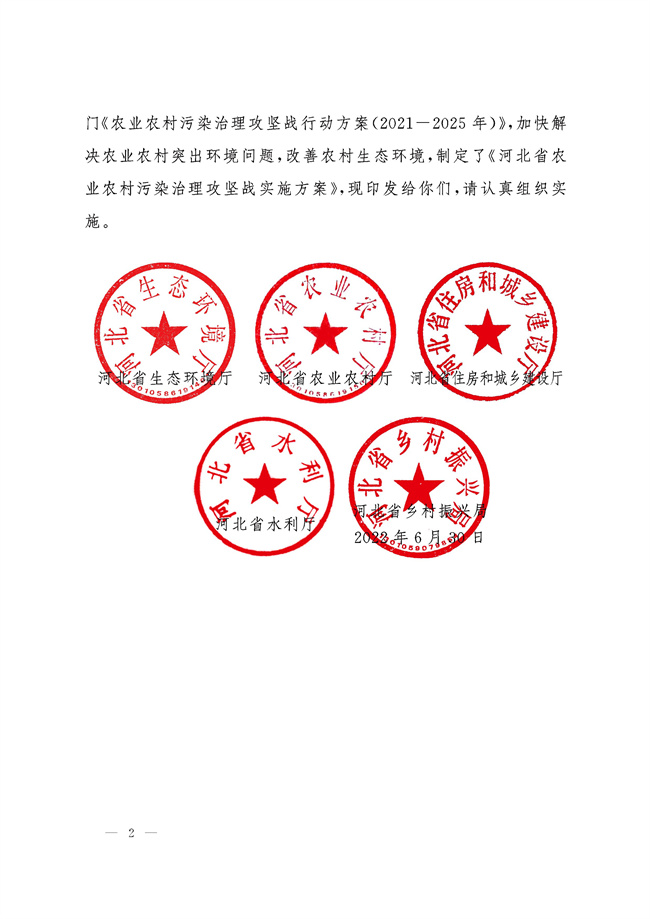 河北五部门联合印发《河北省农业农村污染治理攻坚战实施方案》(图2)