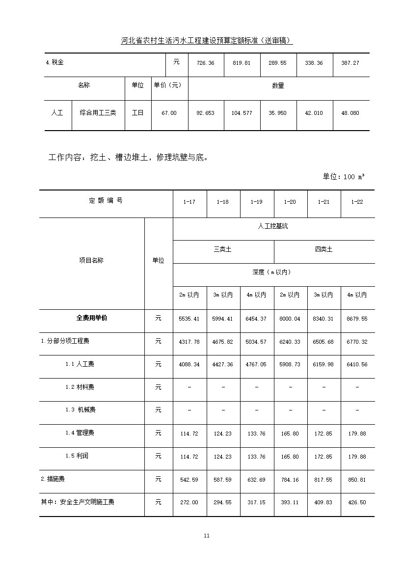 《河北省农村生活污水工程建设预算定额标准》征求意见(图19)