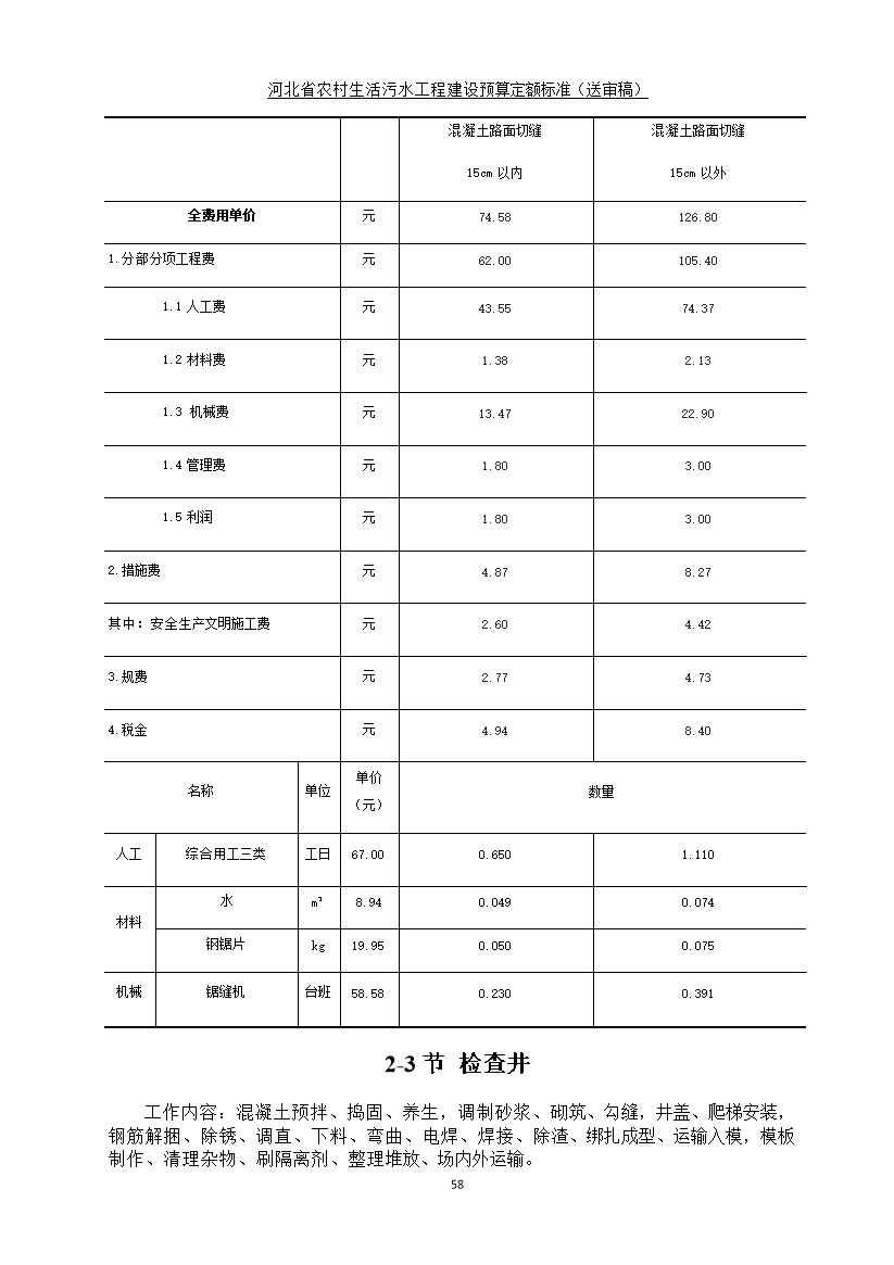《河北省农村生活污水工程建设预算定额标准》征求意见(图65)