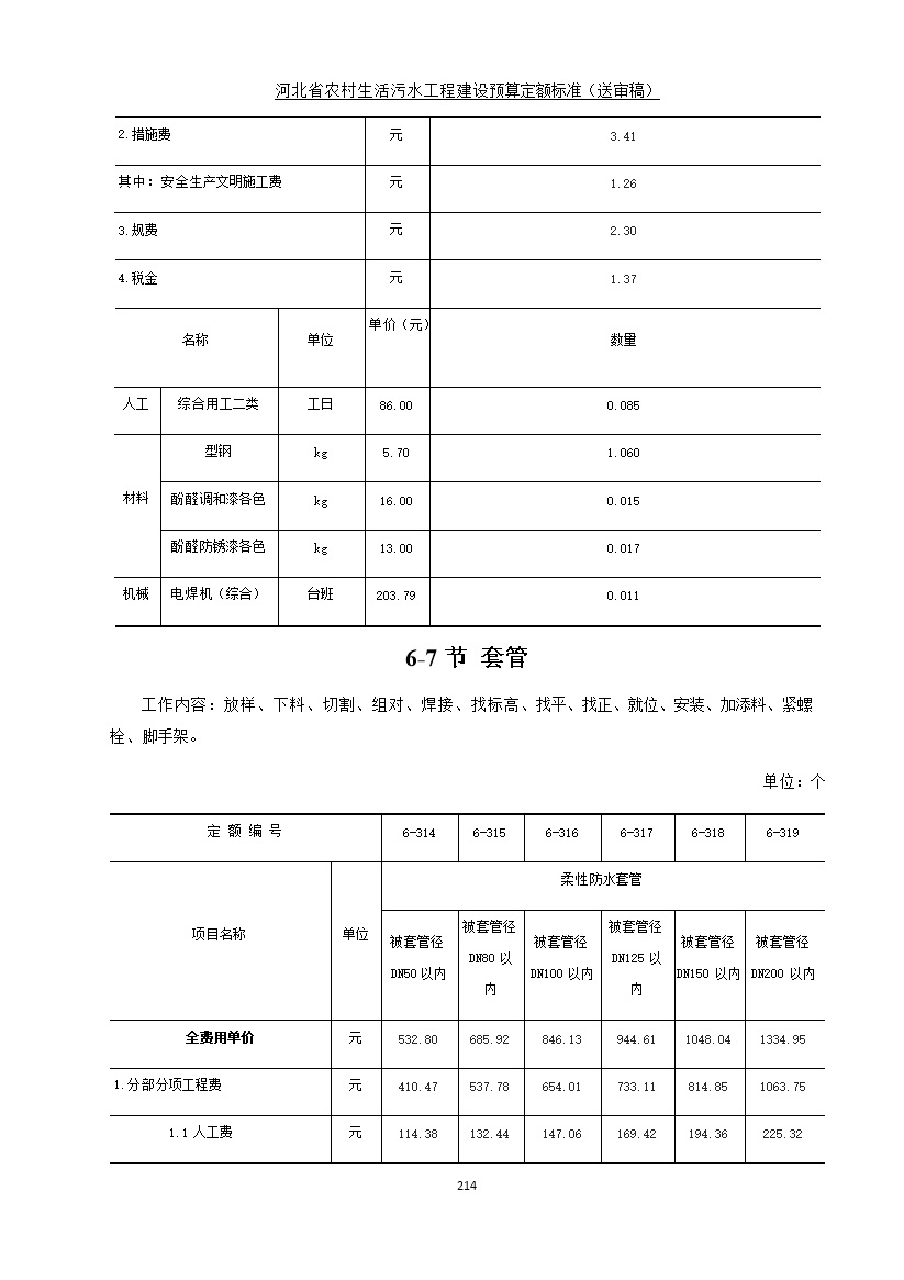 《河北省农村生活污水工程建设预算定额标准》征求意见(图221)
