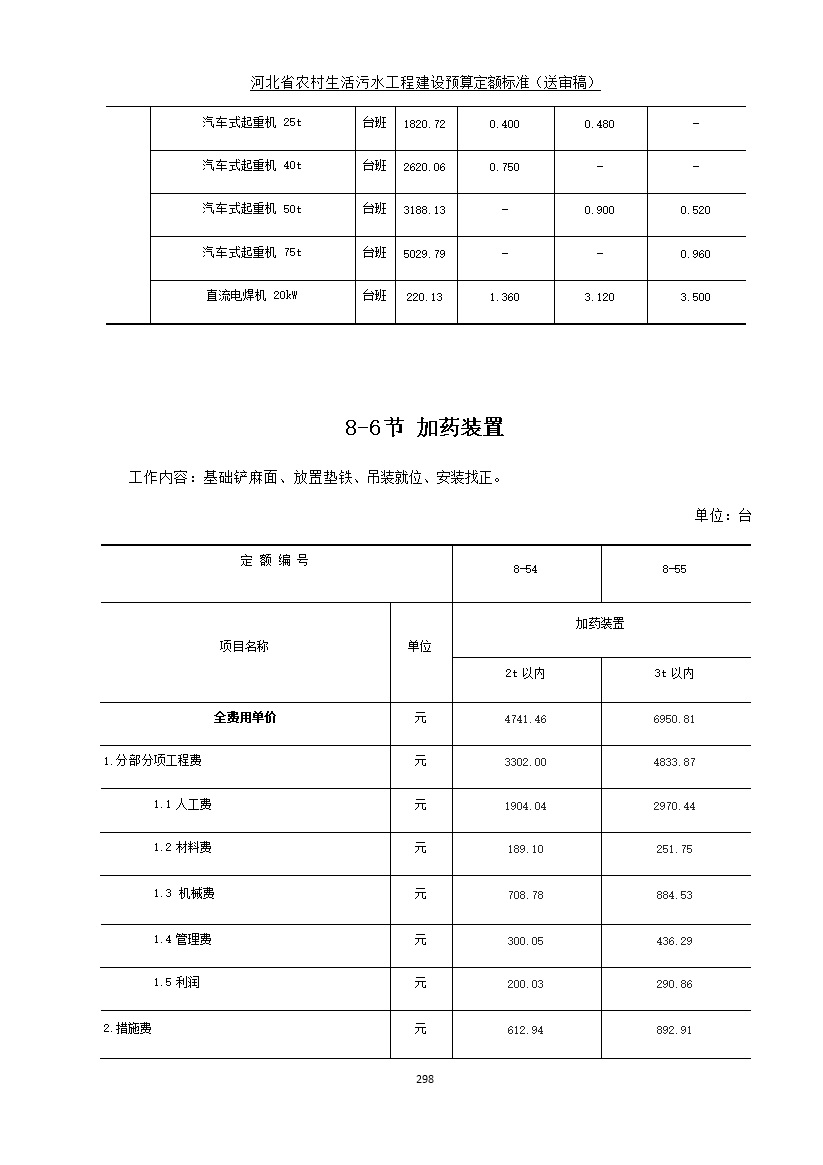 《河北省农村生活污水工程建设预算定额标准》征求意见(图305)