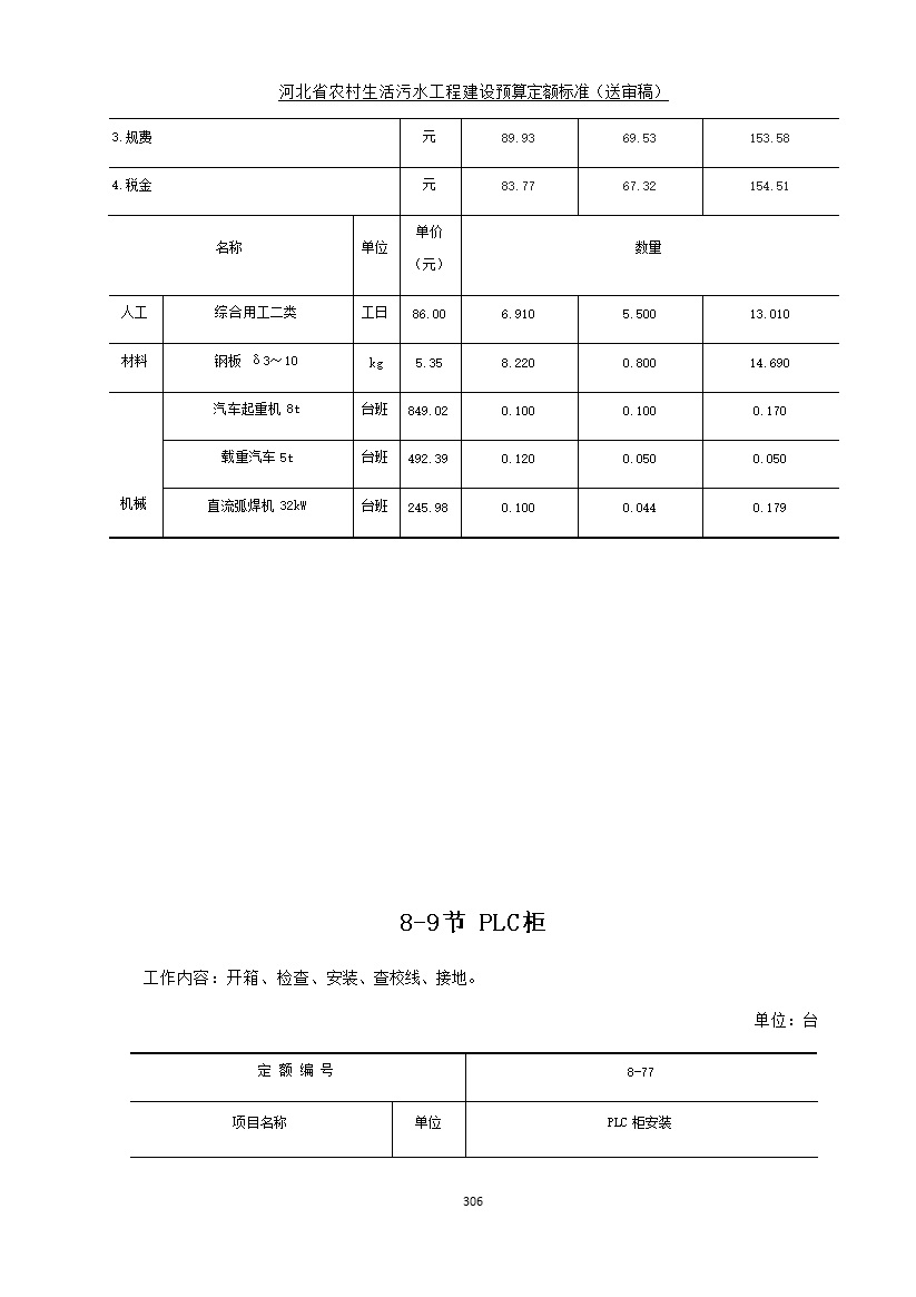 《河北省农村生活污水工程建设预算定额标准》征求意见(图313)