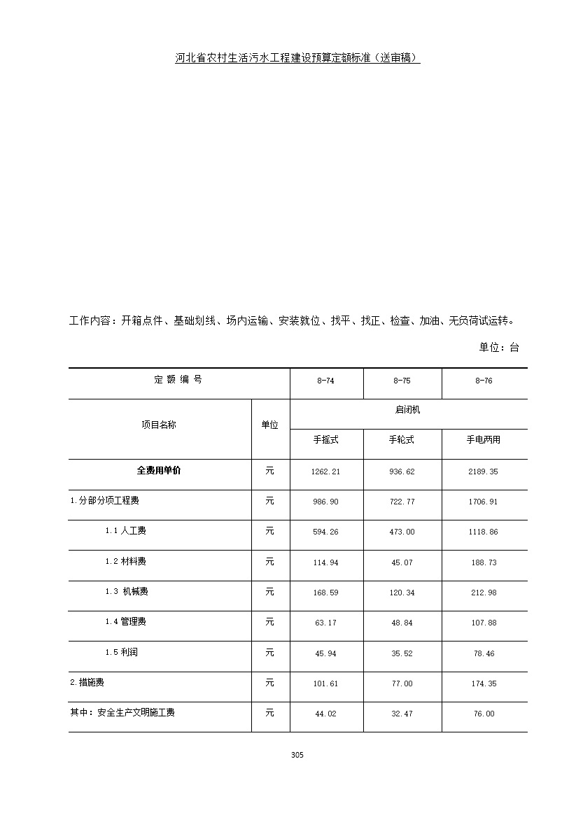 《河北省农村生活污水工程建设预算定额标准》征求意见(图312)