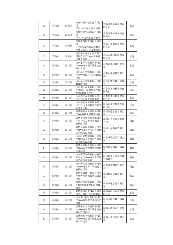 山东：关于继续保留实施和关停退出“两高”项目清单（第一批）的公示(图3)