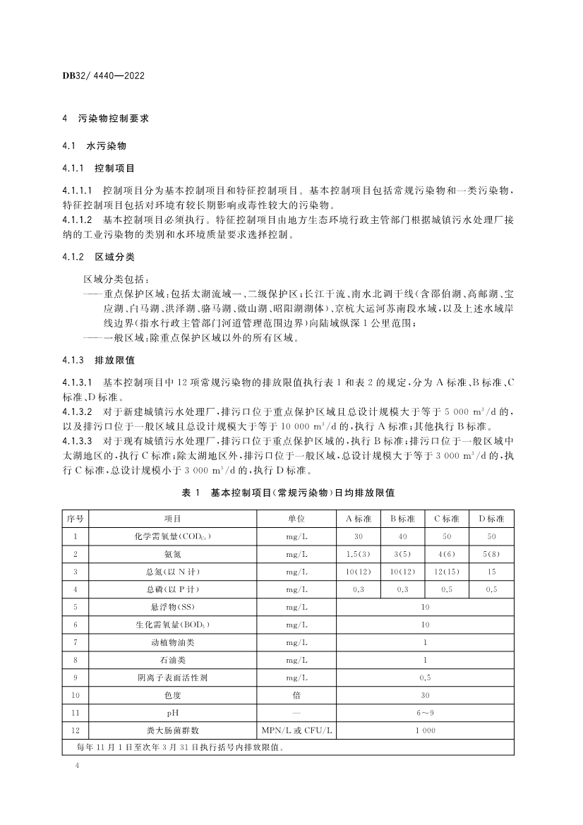 江苏省《城镇污水处理厂污染物排放标准》（DB32／ 4440-2022）正式印发 3月28日起施行(图7)