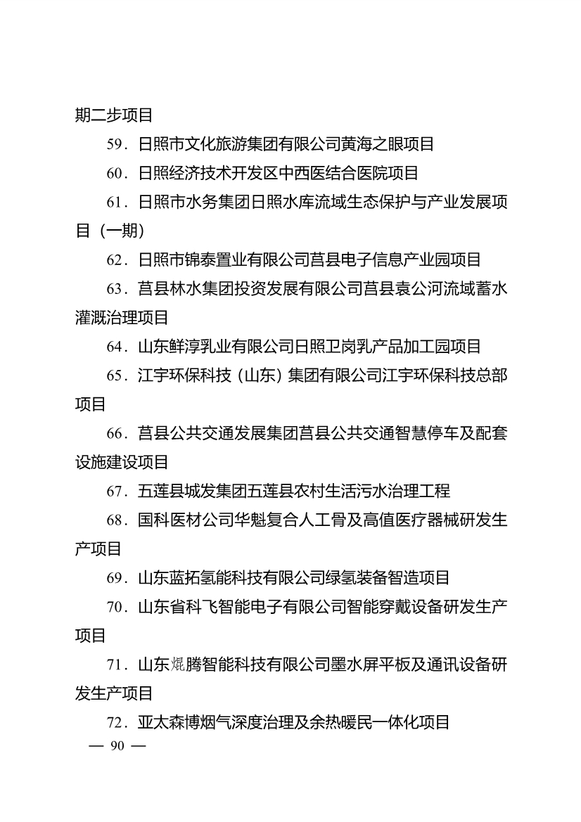 503个重点项目！日照市深化新旧动能转换推动绿色低碳高质量发展三年行动计划项目清单发布！(图5)